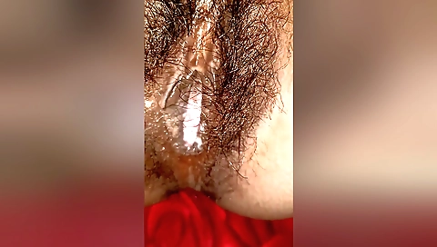 Indian hairy video with a hairy face and a hairy pussy
