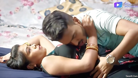 A sexy brunette is ready to enjoy her pussy with her boyfriend