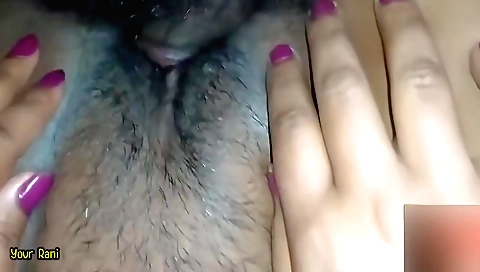 Indian with hairy pussy and beard taking off a dress