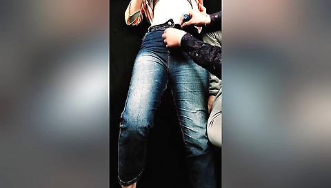 Busty lady making love to a hot indian male from a video