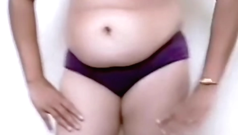 Indian solo female strips naked and shows off on webcam