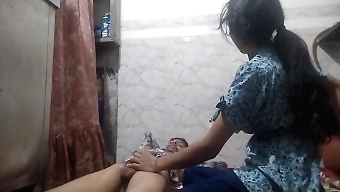 Indian brunette gets fucked in the kitchen by her lover