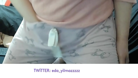 Solo Turkish porn with mature woman in black stockings