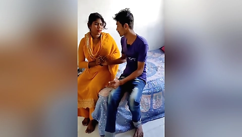 College girl in her 44's dress gets a hot porn video